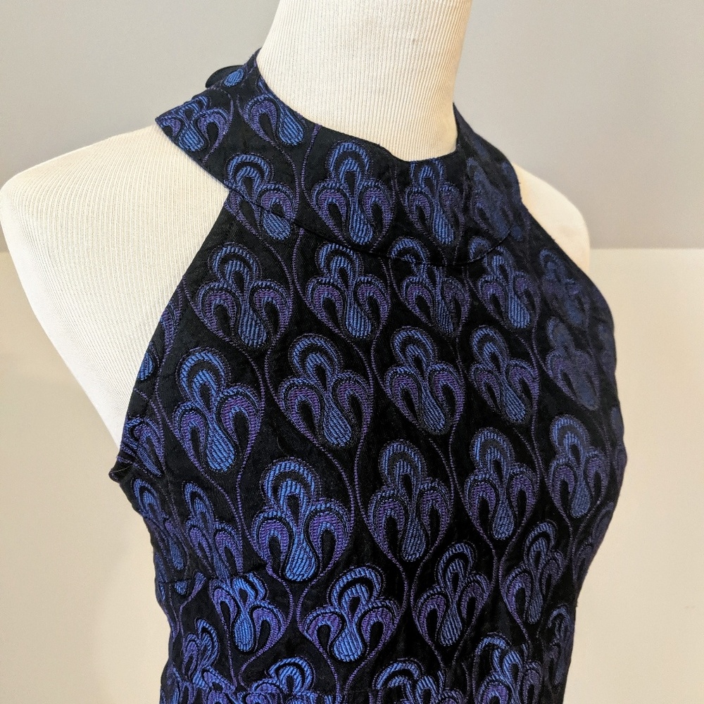 Antoine & Lili Corset Blouse Black and Purple